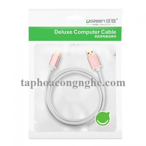 Ugreen 30537 0.5M màu Hồng Cáp USB TypeC sang USB 3.0 cao cấp US187 30030537